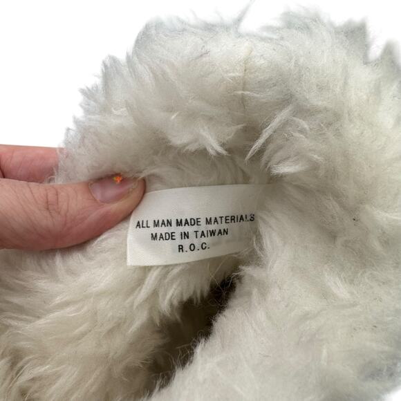 R.O.C. Vintage Black Nylon Mid Calf Faux Fur Pointed Toe Cone Heel Pull On Boots - Picture 8 of 12